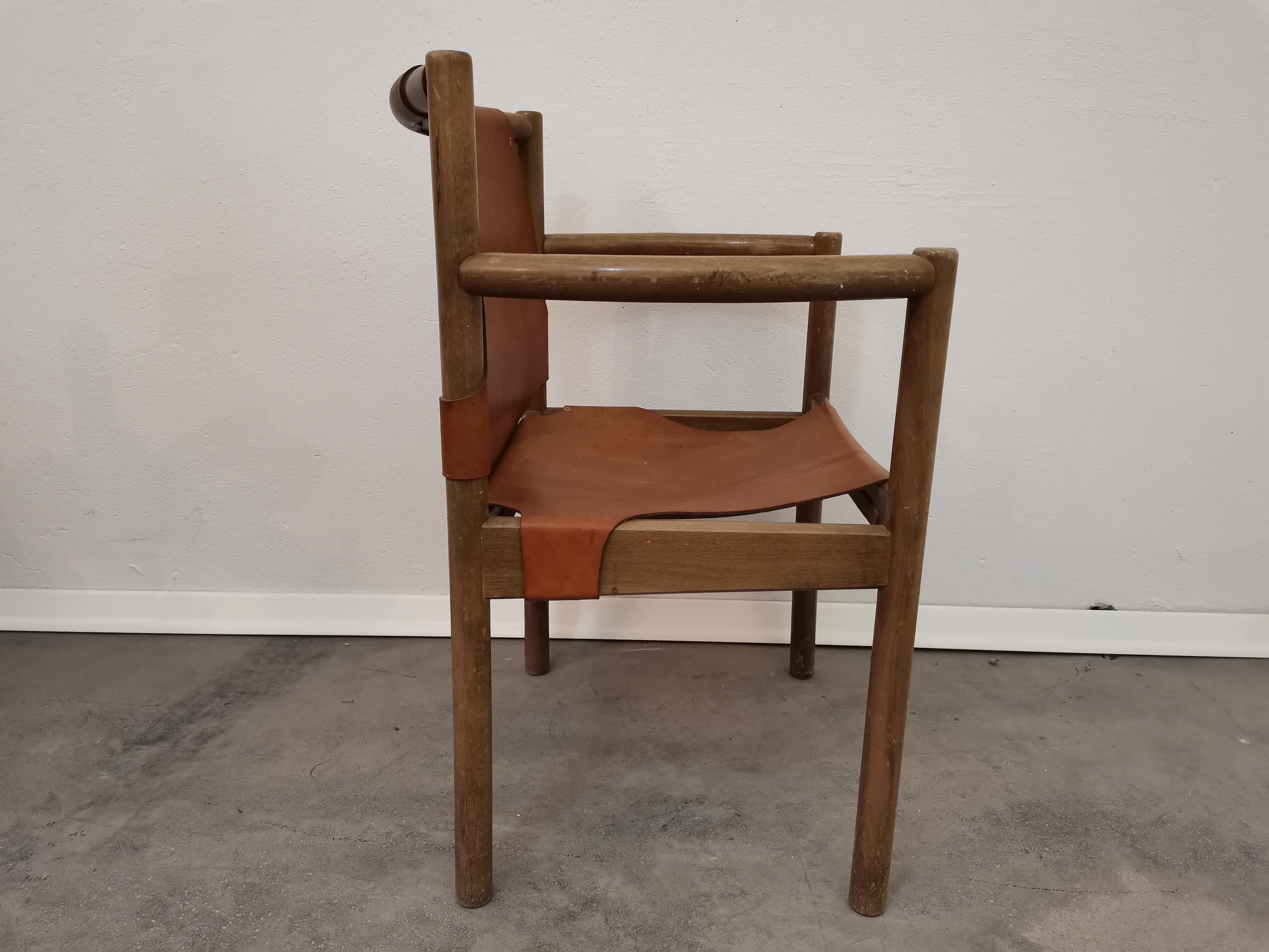 Leather Chair, 1960s For Sale