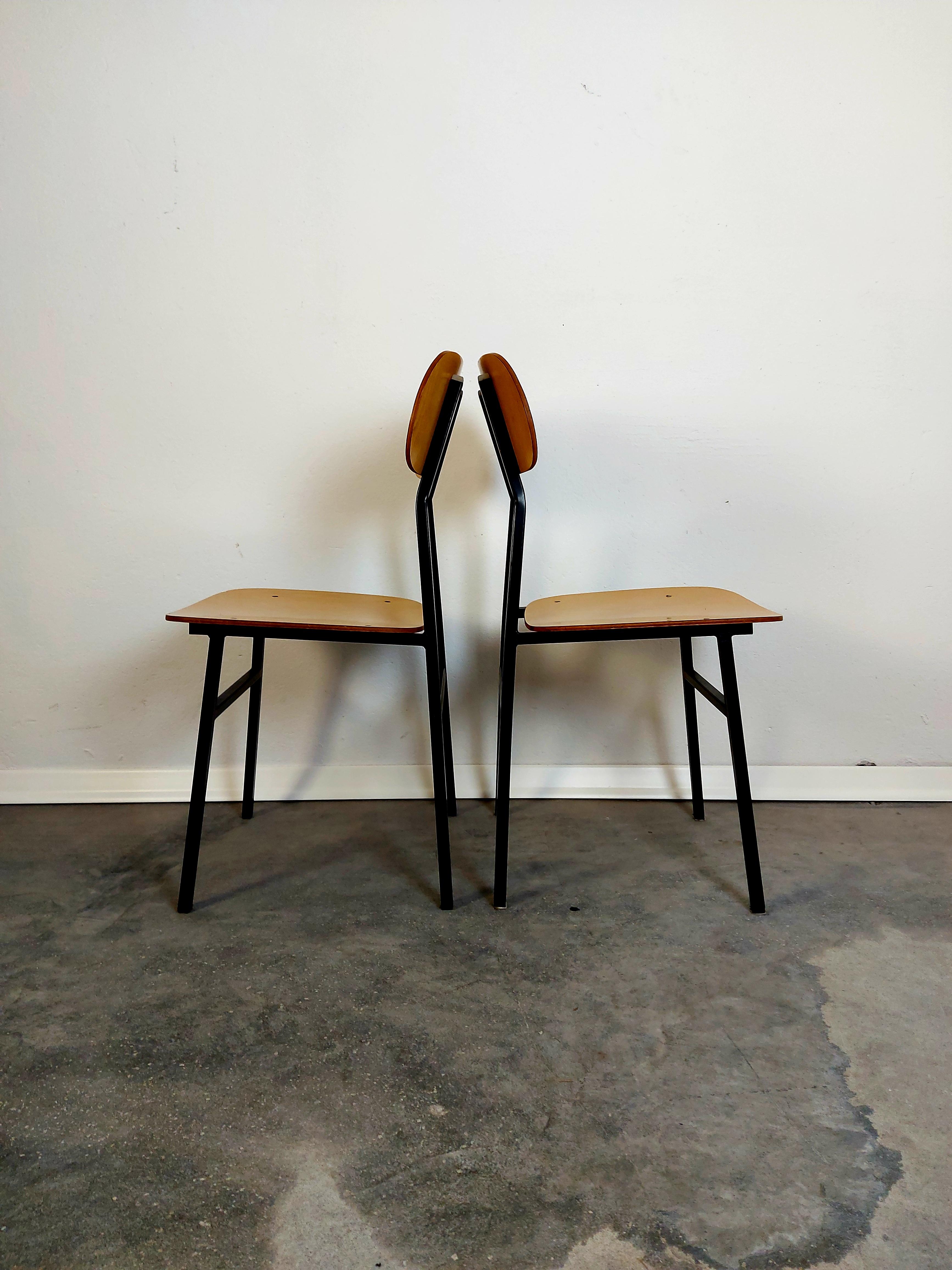 Slovenian Chair, 1970s Metal Frame For Sale