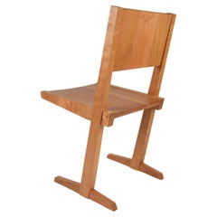 cantilevered chair #3 handcrafted from solid black cherry with oil finish