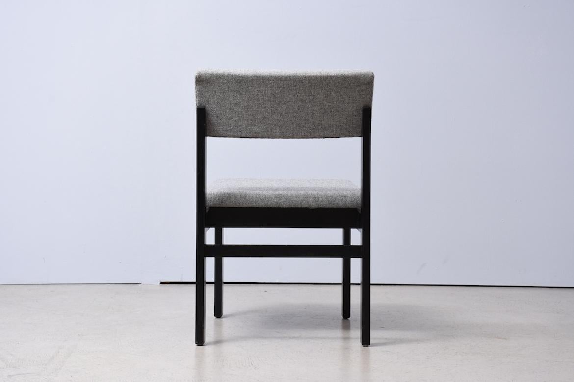 Swiss Chair 3100 by Willy Guhl for Dietiker  1959 Switzerland newly upholstered grey For Sale