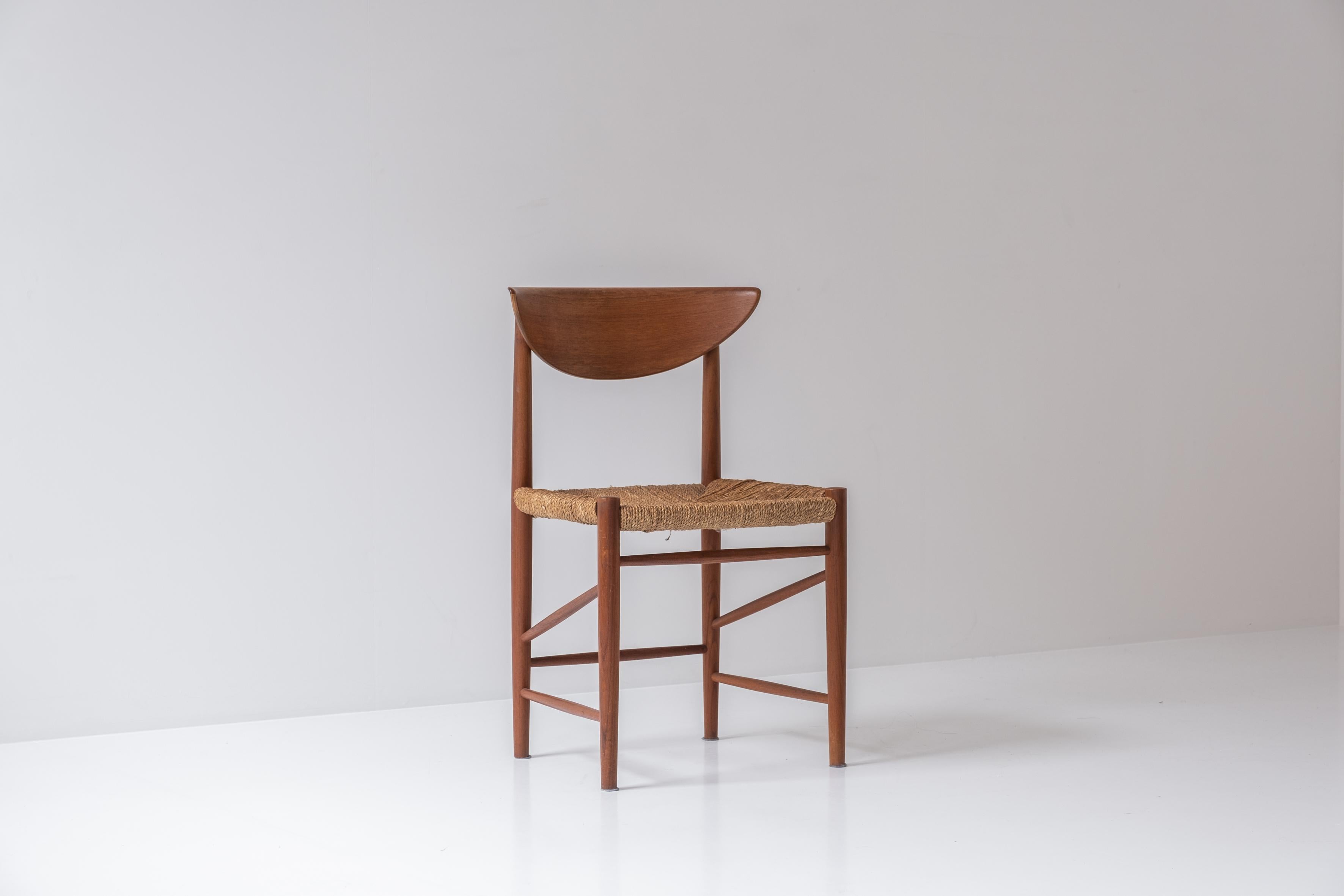 Scandinavian Modern Chair '316' by Peter Hvidt & Orla Mølgaard-Nielsen for Søborg, Denmark 1960s