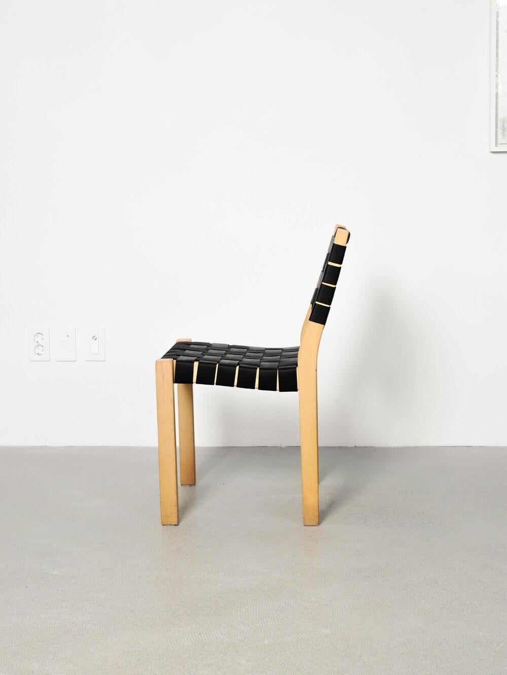 Chair 611 by Alvar Aalto for Artek,
webbing has been newly done.  