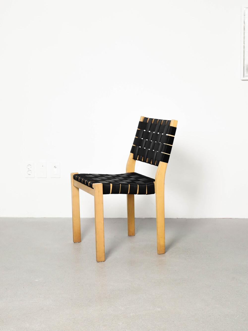 Wood Chair 611 by Alvar Aalto for Artek For Sale