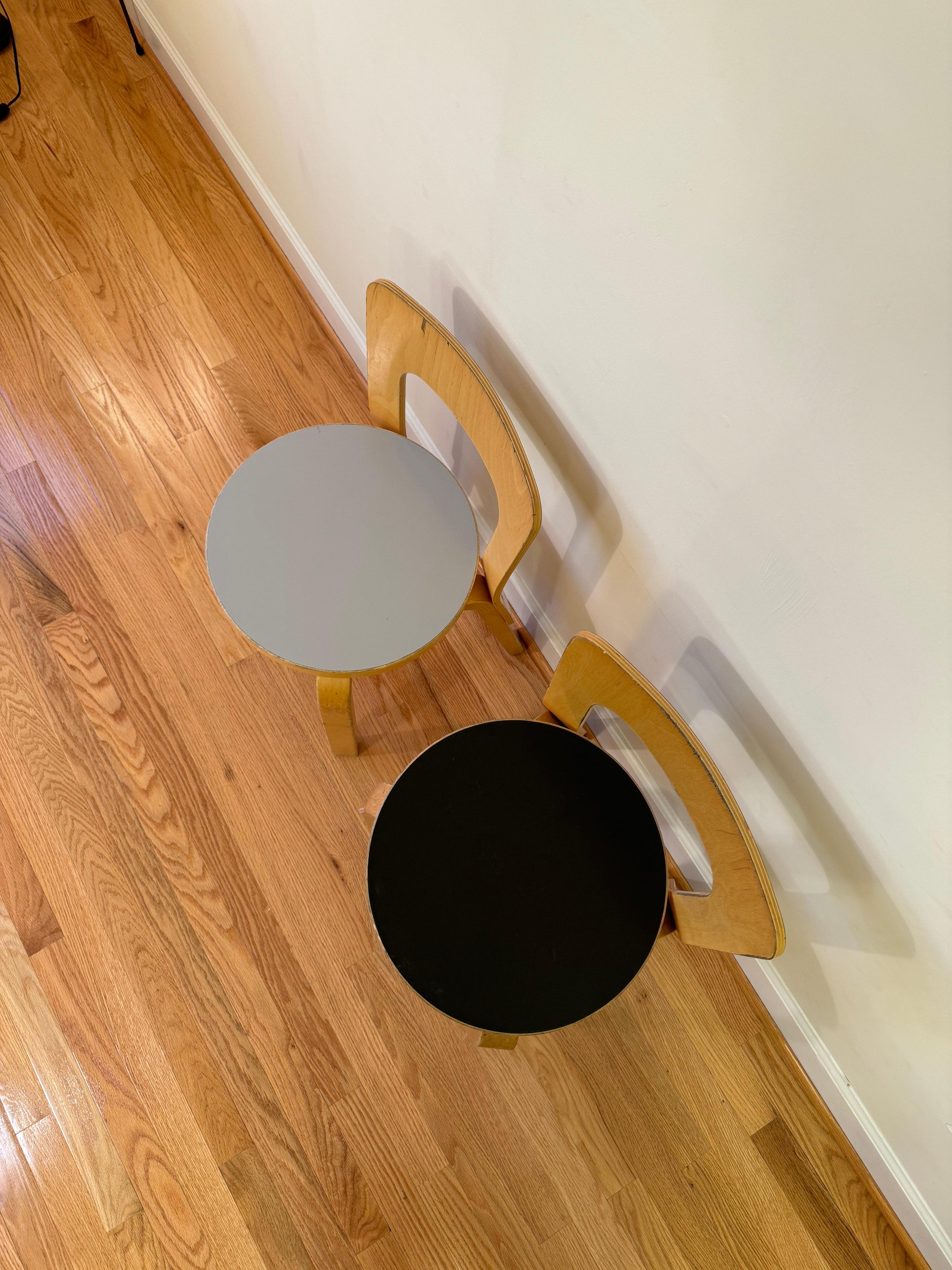 Bentwood Chair 65 by Alvar Aalto for Artek (Black Linoleum)