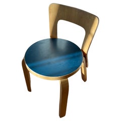 Chair 65 by Alvar Aalto for Artek (Blue Linoleum)