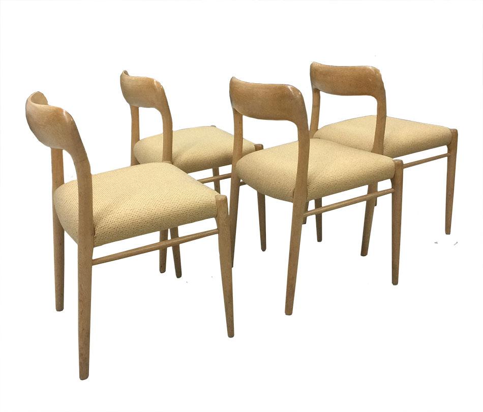 4 Danish dining chairs 