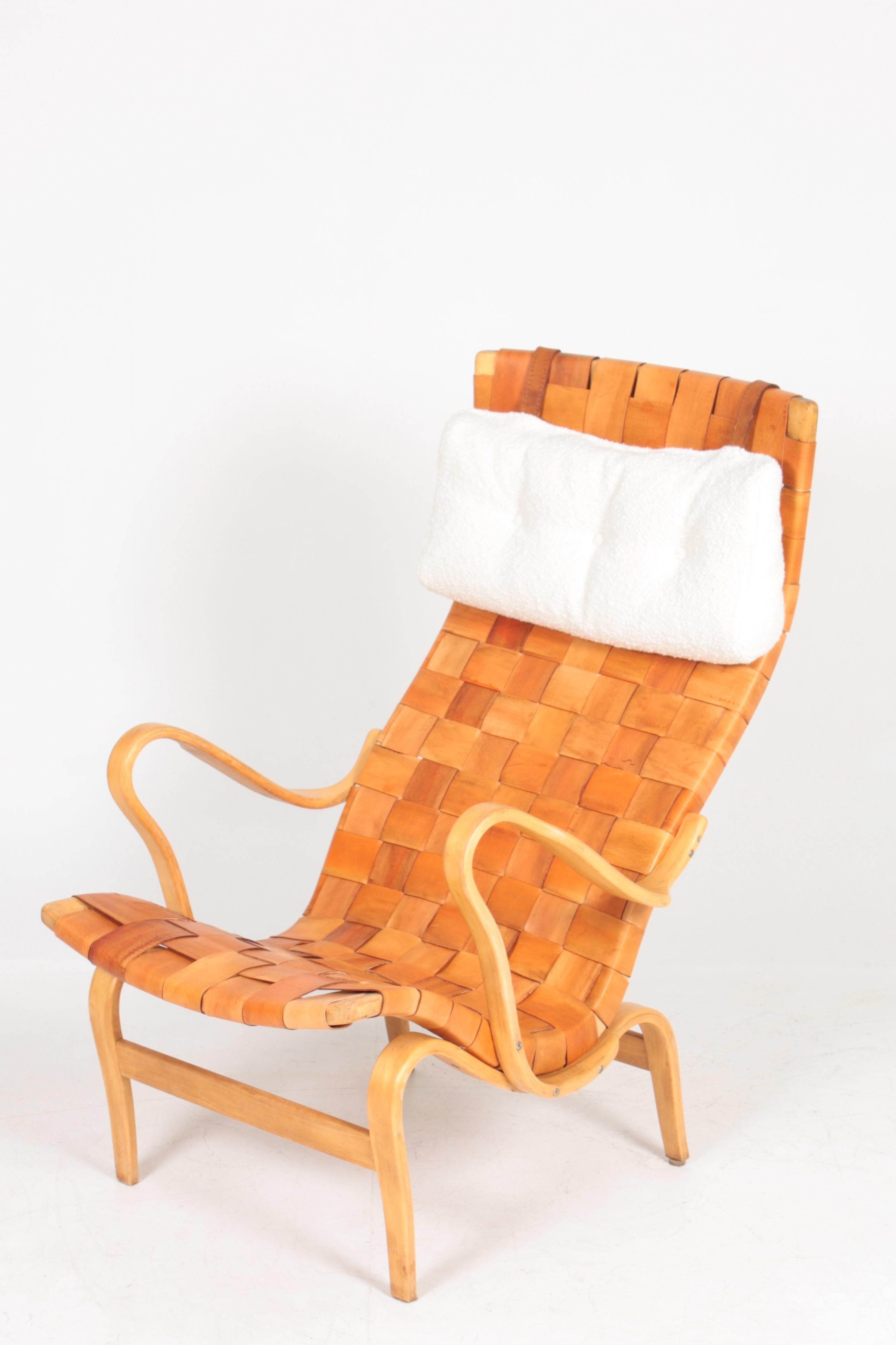 Swedish Chair and Ottoman by Bruno Mathsson