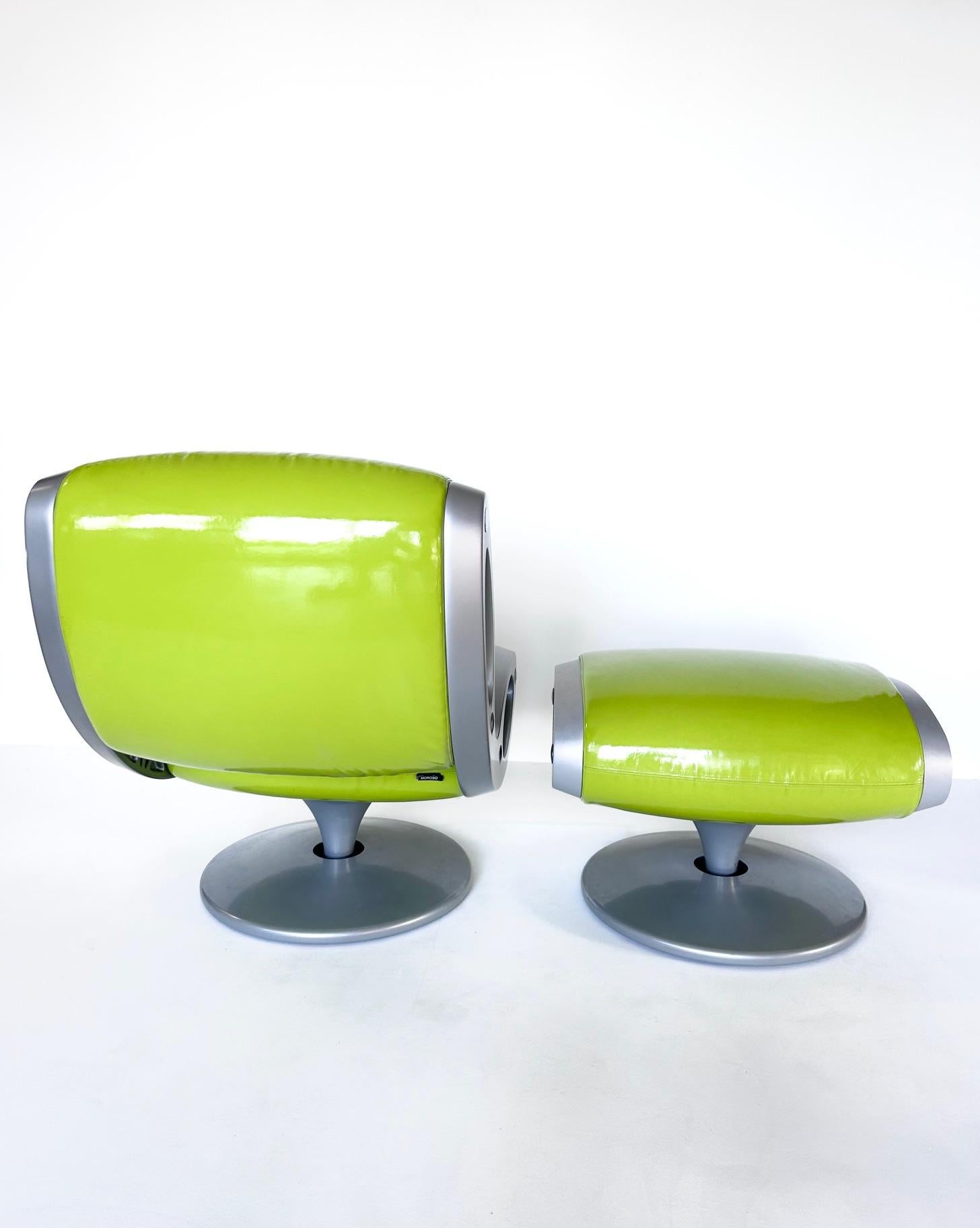 Chair and Ottoman GLUON by Marc Newson, Moroso, 1993 For Sale 5