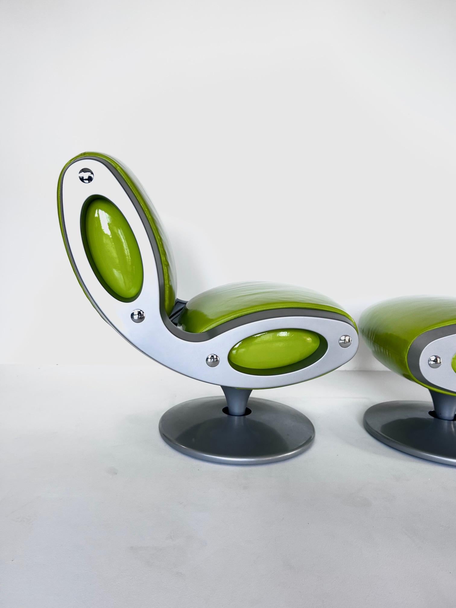 Late 20th Century Chair and Ottoman GLUON by Marc Newson, Moroso, 1993 For Sale