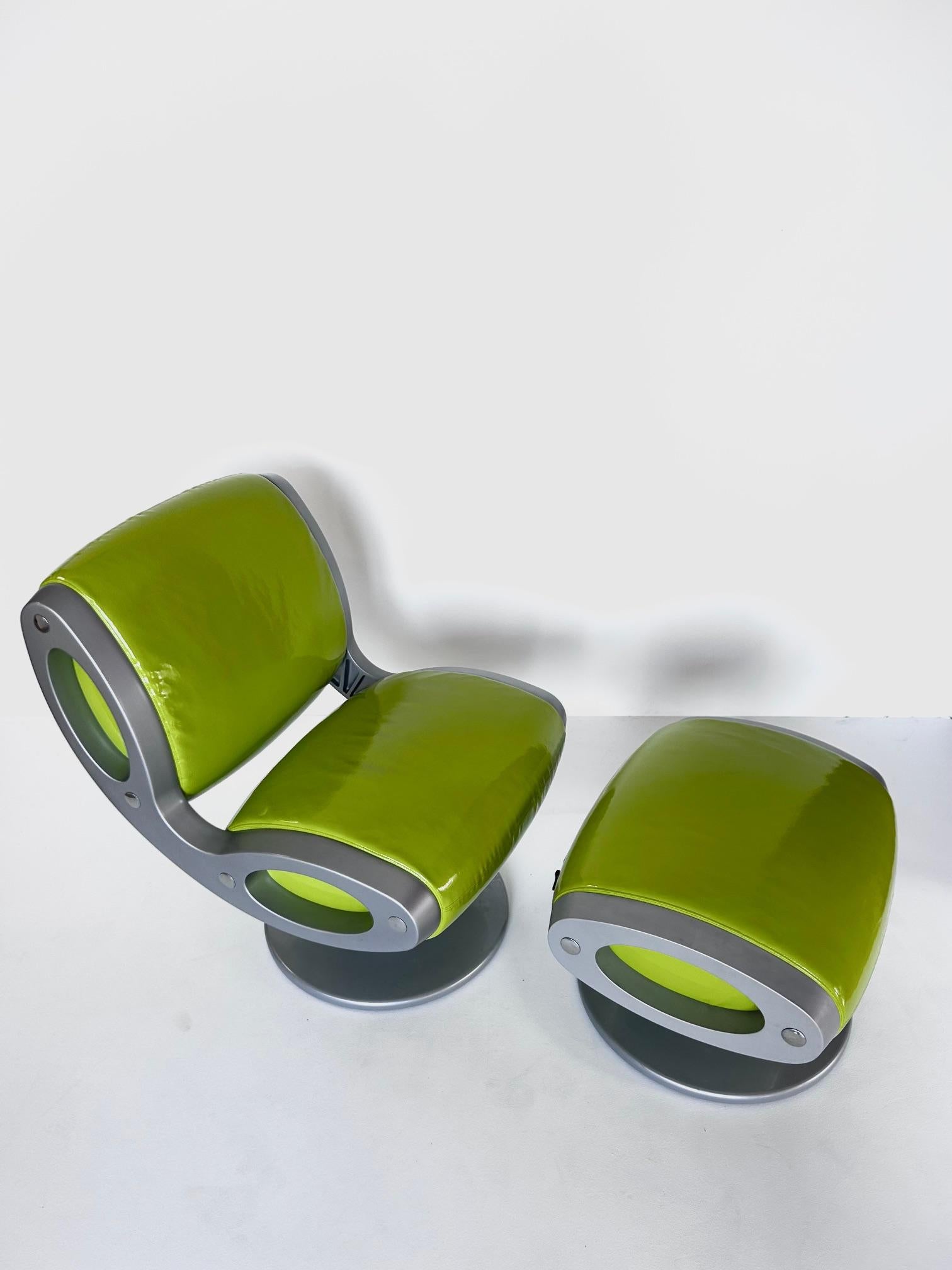 Chair and Ottoman GLUON by Marc Newson, Moroso, 1993 For Sale 1