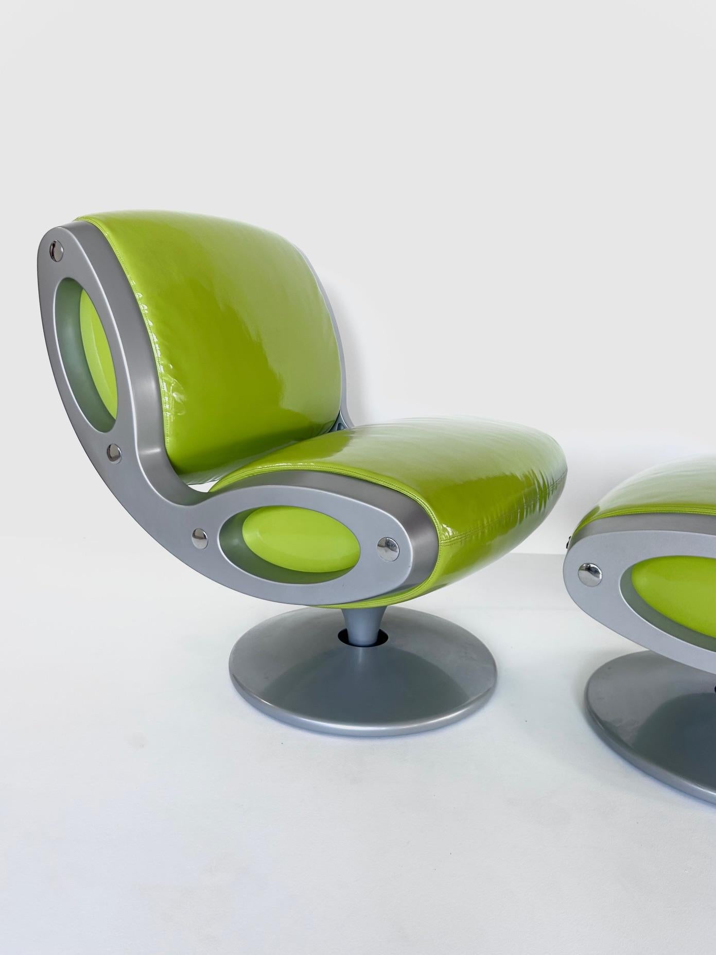 Chair and Ottoman GLUON by Marc Newson, Moroso, 1993 For Sale 2