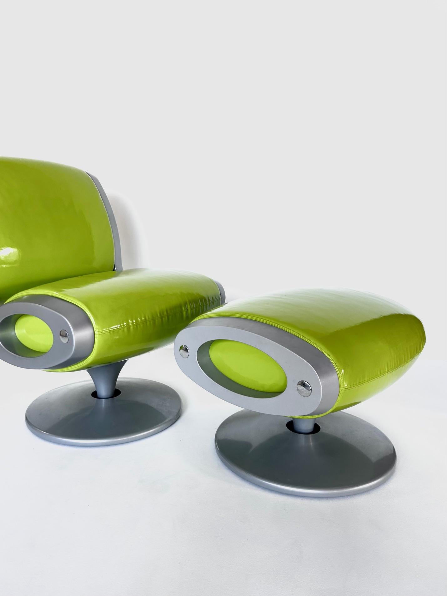Chair and Ottoman GLUON by Marc Newson, Moroso, 1993 For Sale 3
