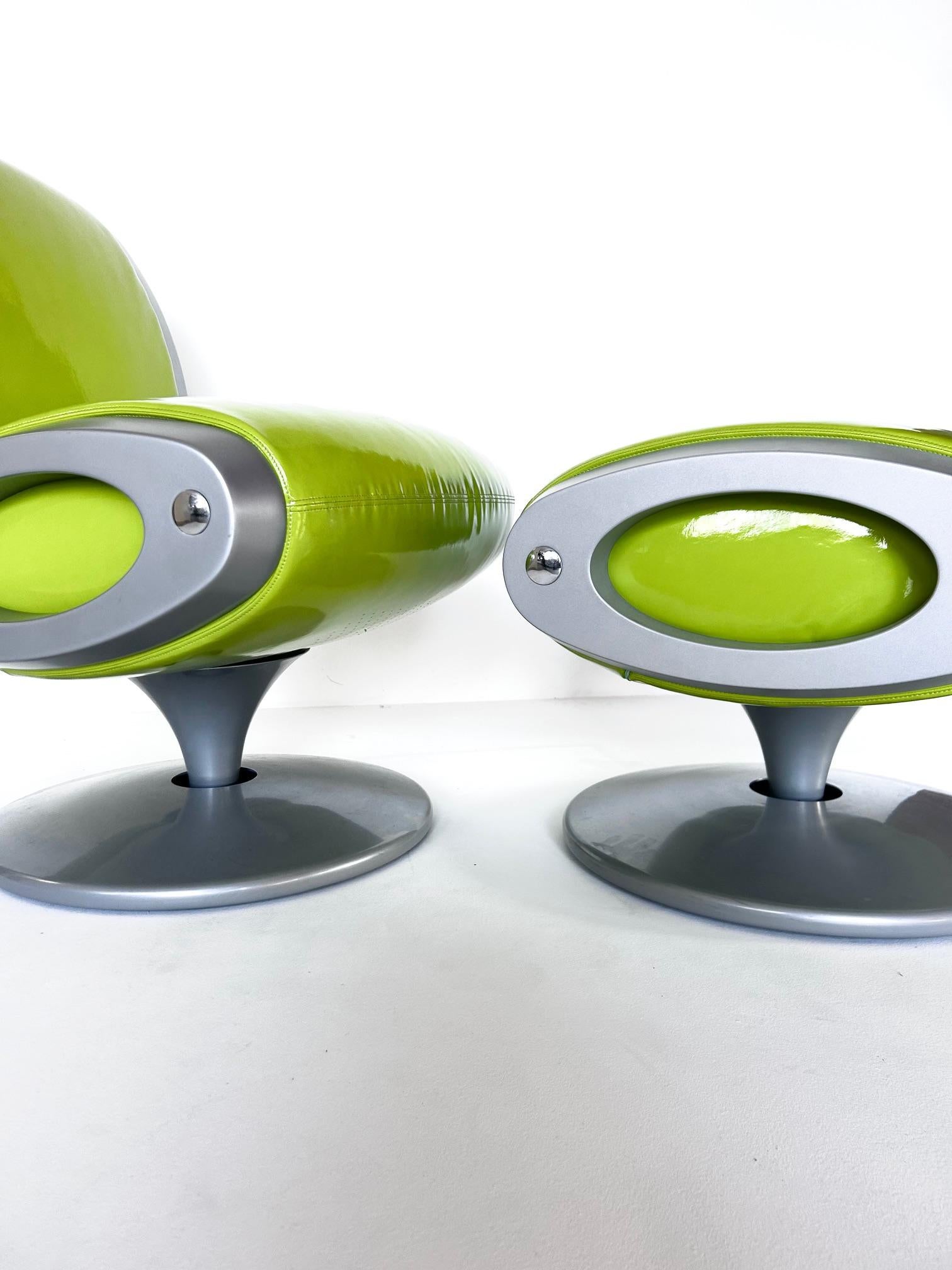 Chair and Ottoman GLUON by Marc Newson, Moroso, 1993 For Sale 4