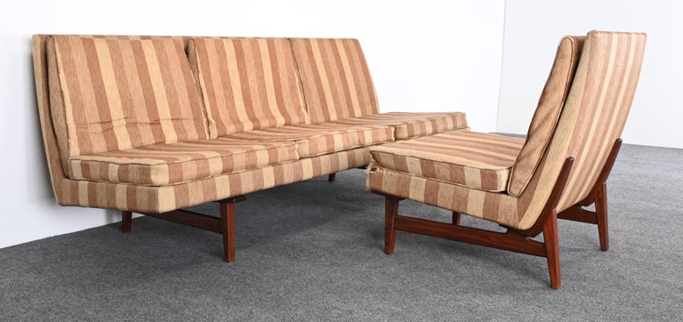 Chair and Sofa by Jens Risom, 1950s In Good Condition For Sale In Hamburg, PA