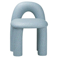 Chair Arcy in Blue Kvadrat Fabric by Alter Ego Studio