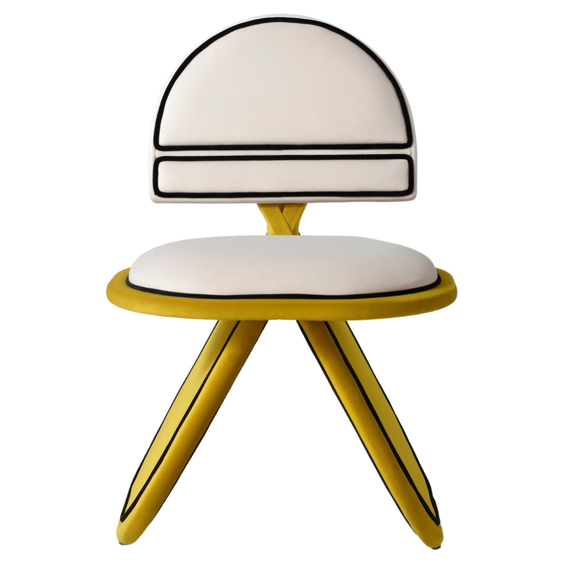 Chair Armchair Velvet Midcentury Upholstered Design Sergio Prieto Dovain Studio