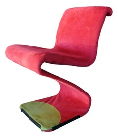 Chair Armchair "z- chair" Model Design Gastone Rinaldi, 1970s