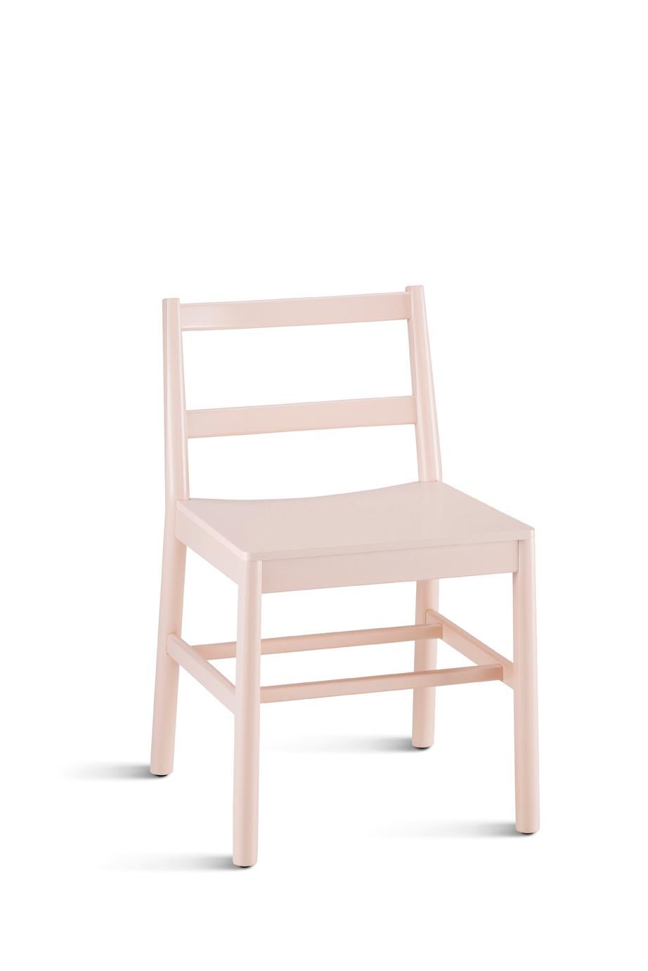 Chair Art, 0020-LE in Beechwood Painted and Wood Seat by Emilio Nanni For Sale 10