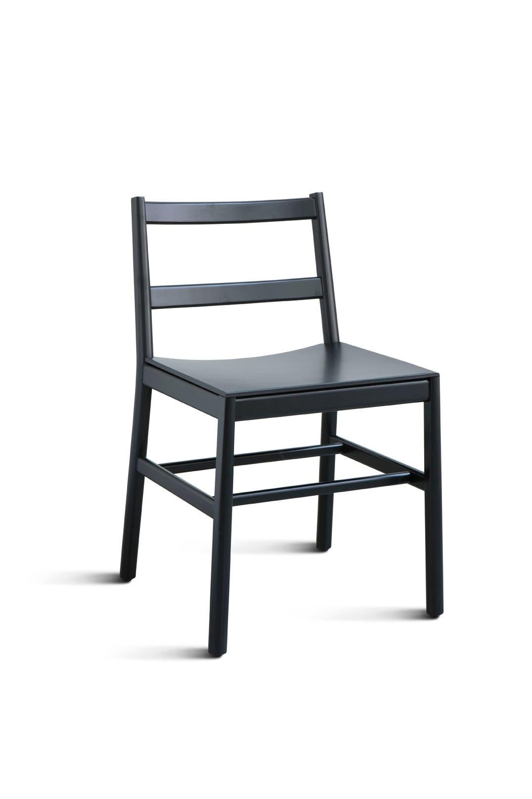 Chair Art, 0020-LE in Beechwood Painted and Wood Seat by Emilio Nanni For Sale 11