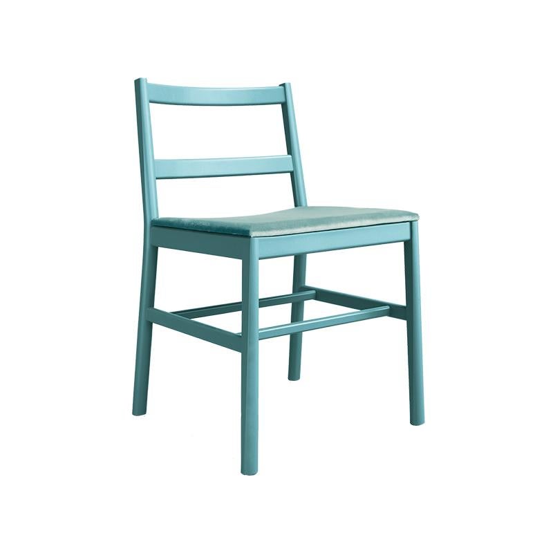 Chair Art, 0020-LE in Beechwood Painted and Wood Seat by Emilio Nanni In New Condition For Sale In MARANO VICENTINO, IT