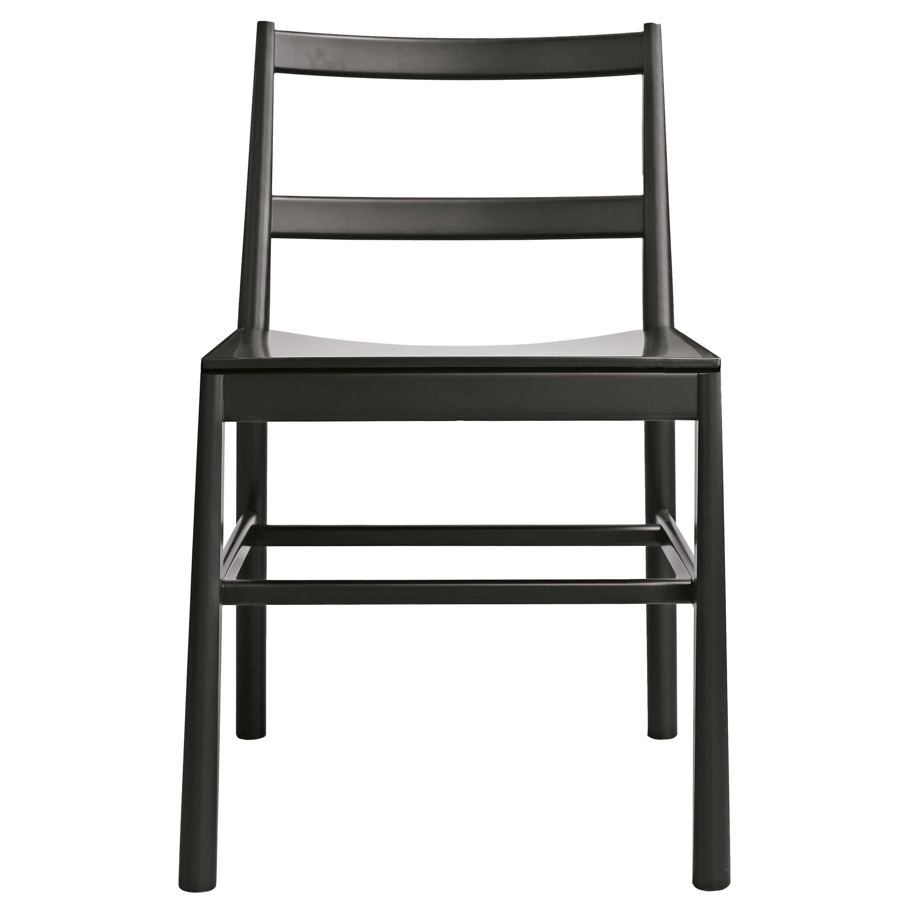 Stuhl Art, 0020-LE aus Buchenholz, bemalt und mit Holzsitz von Emilio Nanni