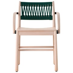 Chair Art, 0024-IN-AR in Beechwood Natural and Color Rope Back by Emilio Nanni