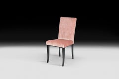 Chair Audrey, Antique Pink Fabric, Italy