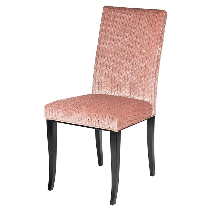 Chair Audrey, Antique Pink Fabric, Italy For Sale