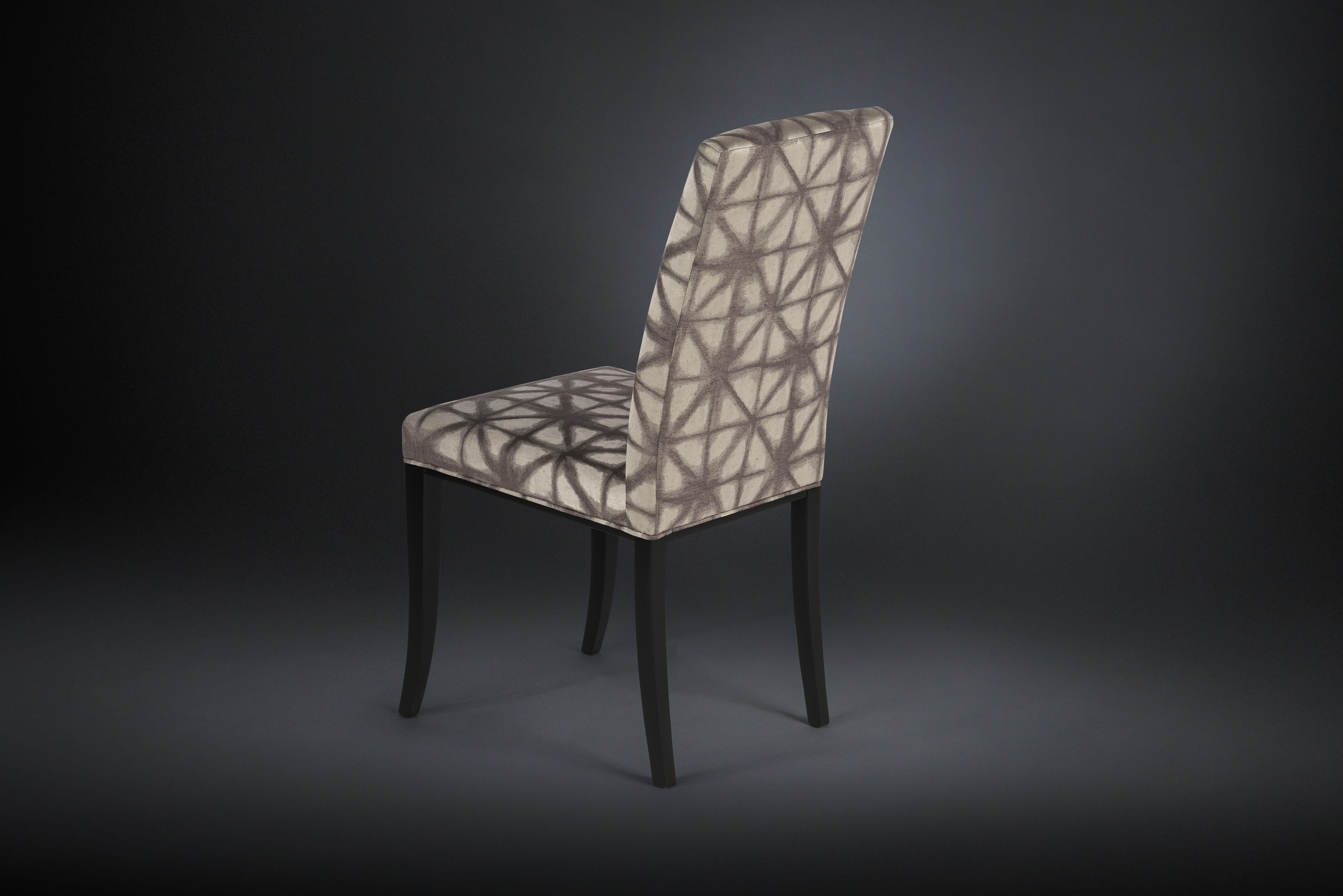 Modern Chair Audrey, Dove Colour Fabric, Italy For Sale