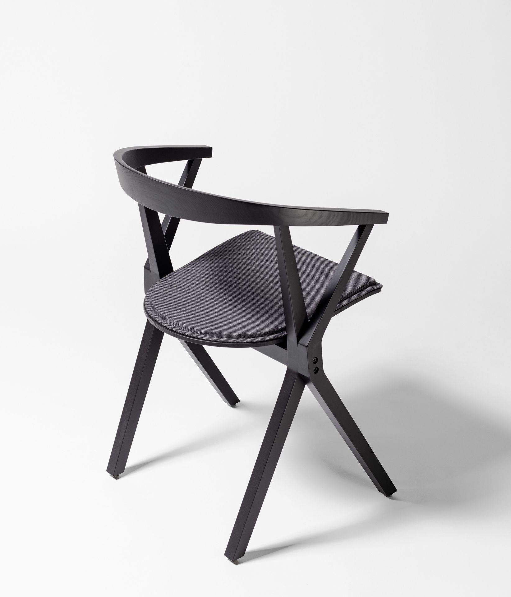 Spanish Chair B Black Lacquered Ash by Konstantin Grcic