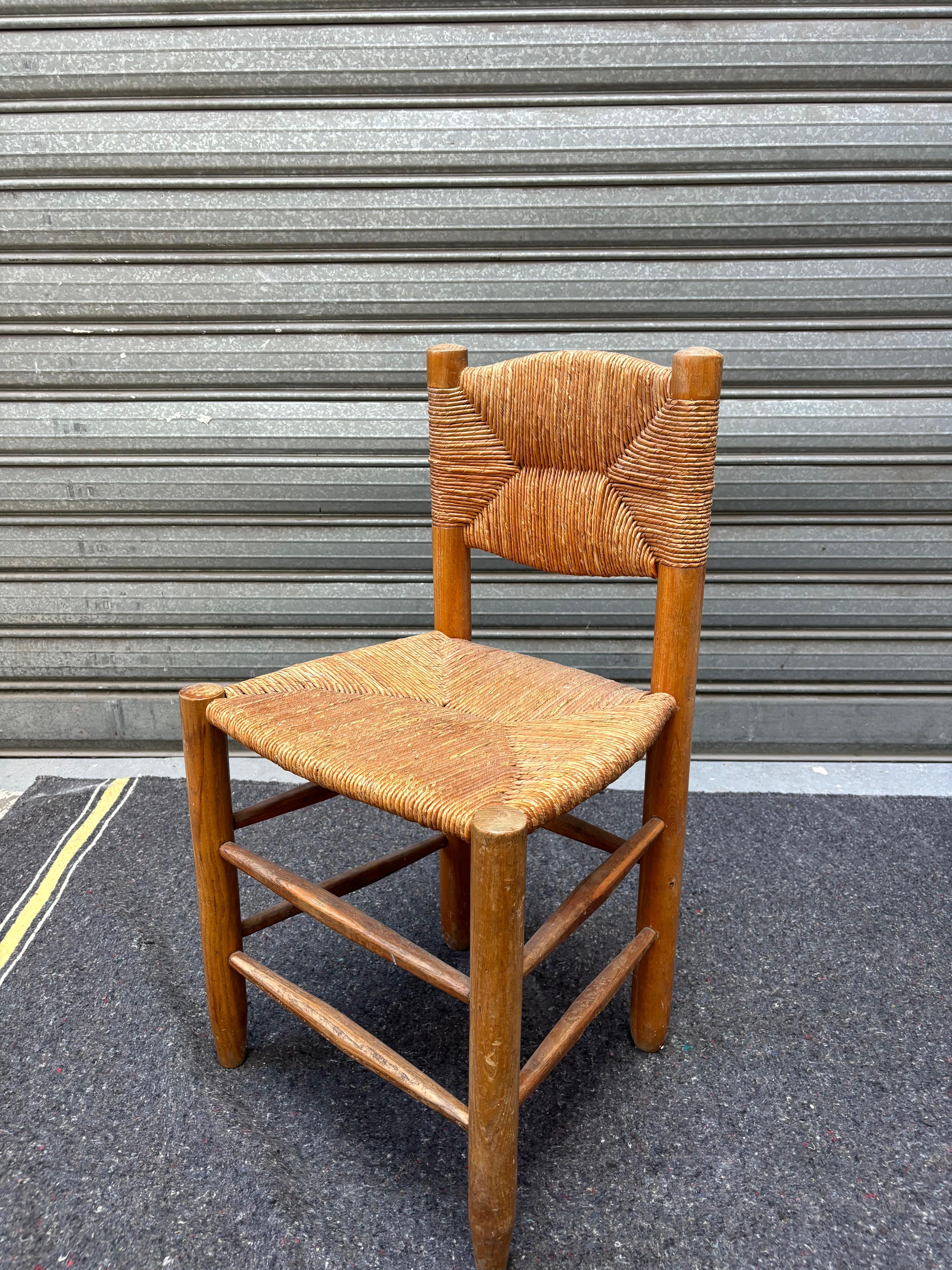 Rope Chair Bauche n18 by Charlotte Perriand For Sale
