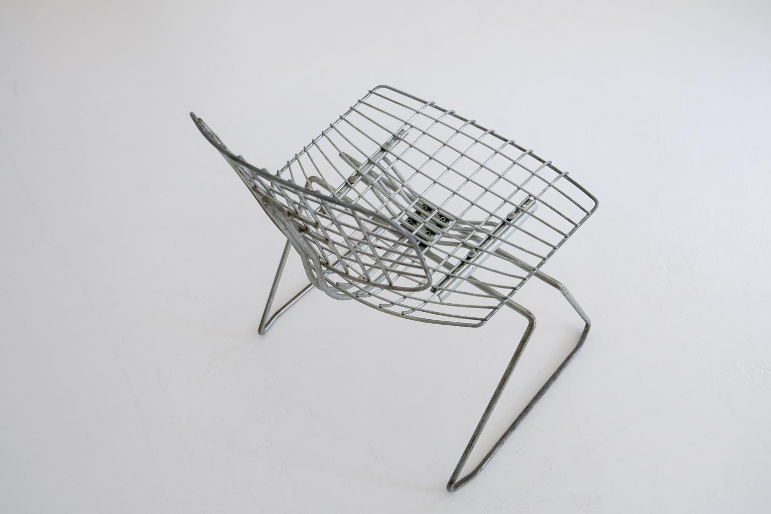 Metal Chair Beaubourg, Michel Cadestin & Georges Laurent for the Centre Pompidou For Sale