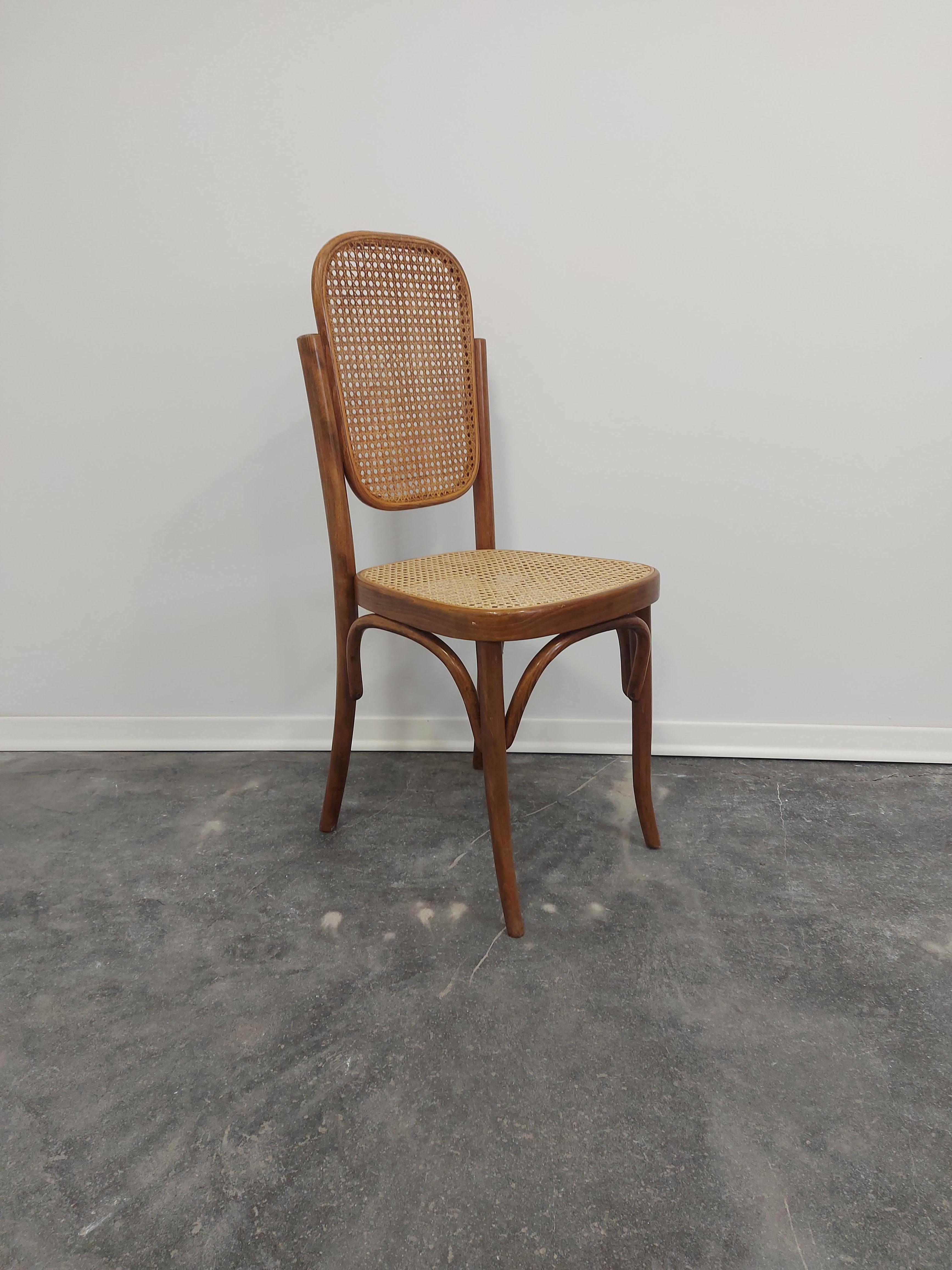 Slovenian Chair, Bentwood Cane, 1960s For Sale