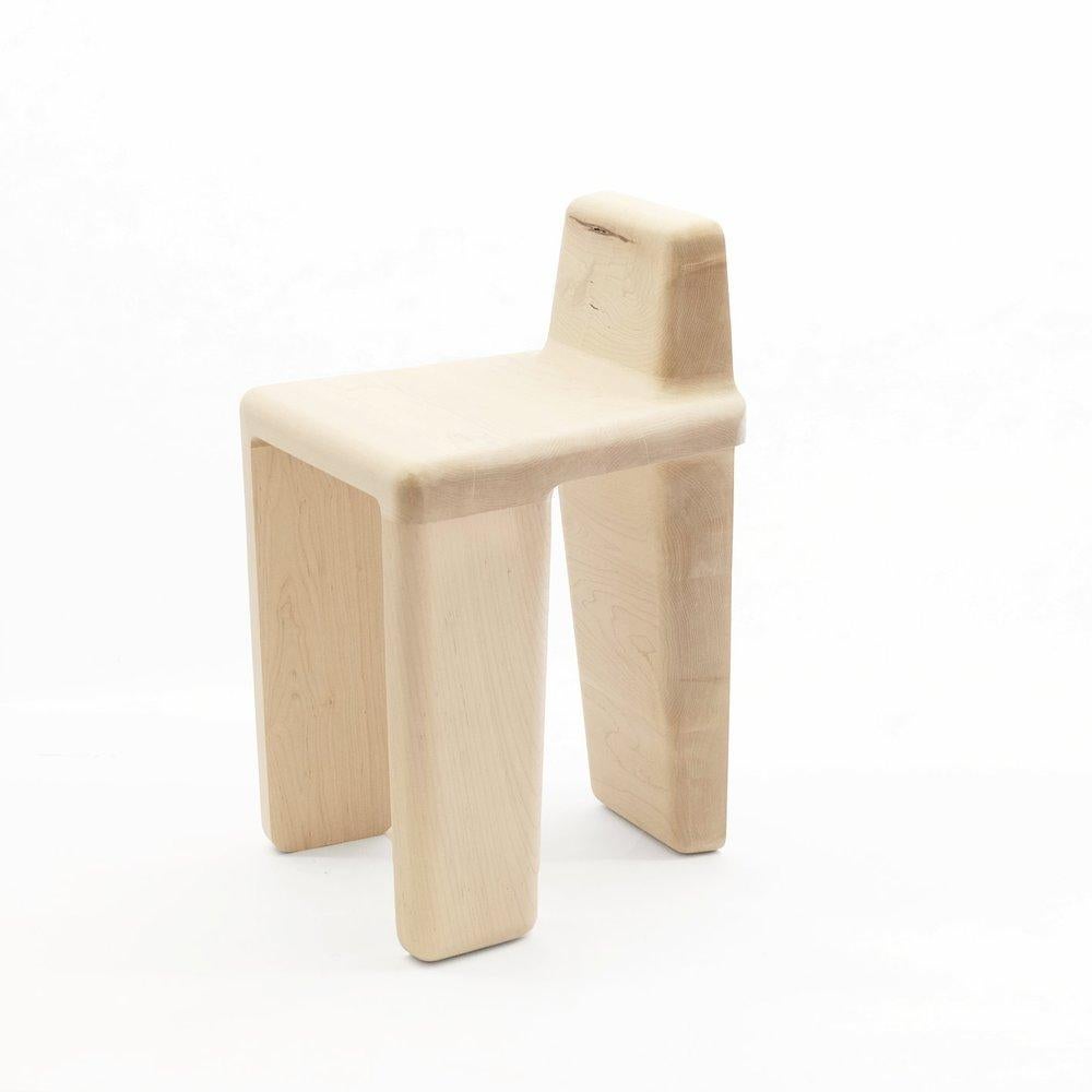 Chair Bone I, Hand-Sculpted, Signed Loic Bard 3