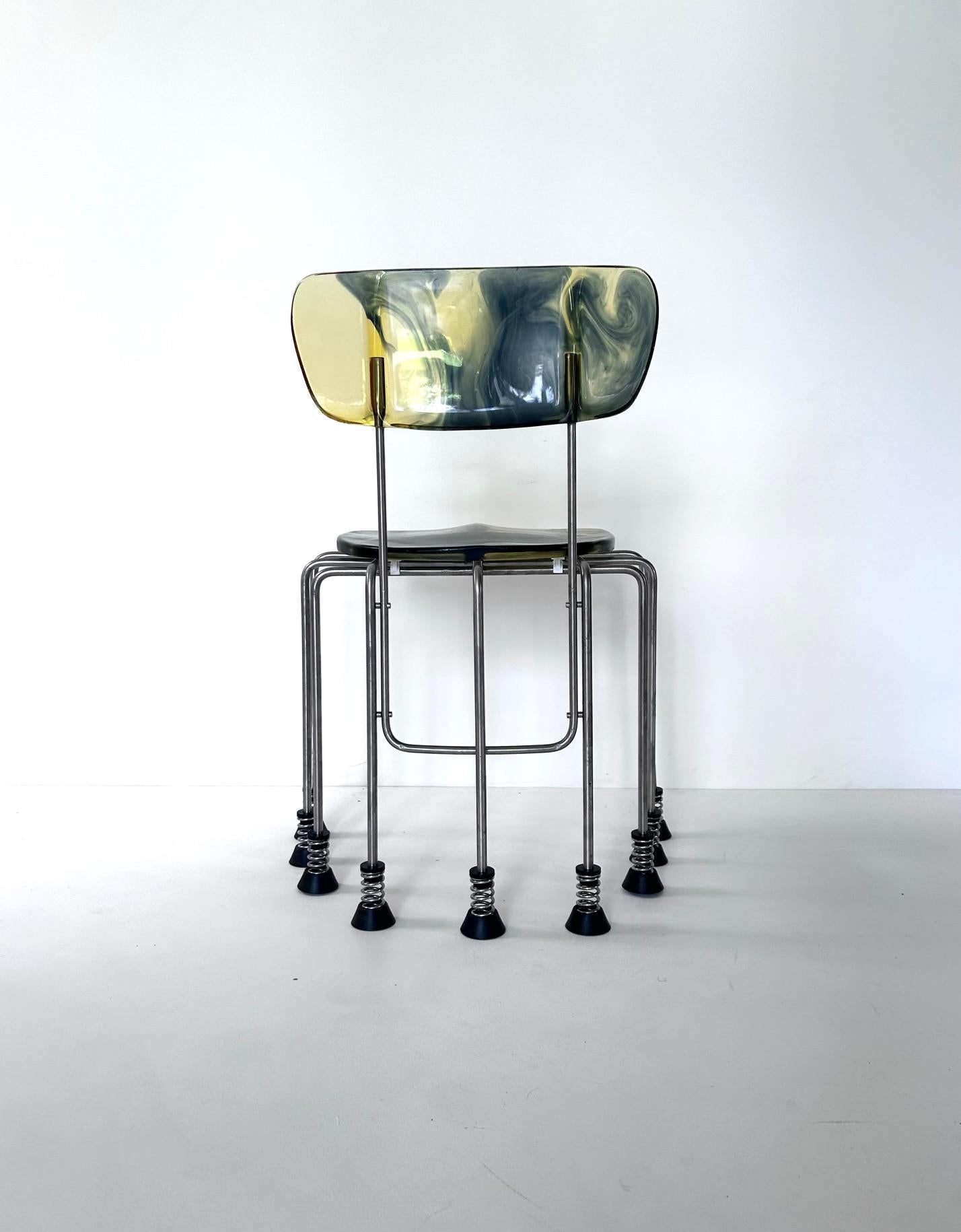 
Chair Broadway 929 by Gaetano Pesce for Bernini, 1993

Marked Gaetano Pece Bernini
Numbered 24 

Perfect condition