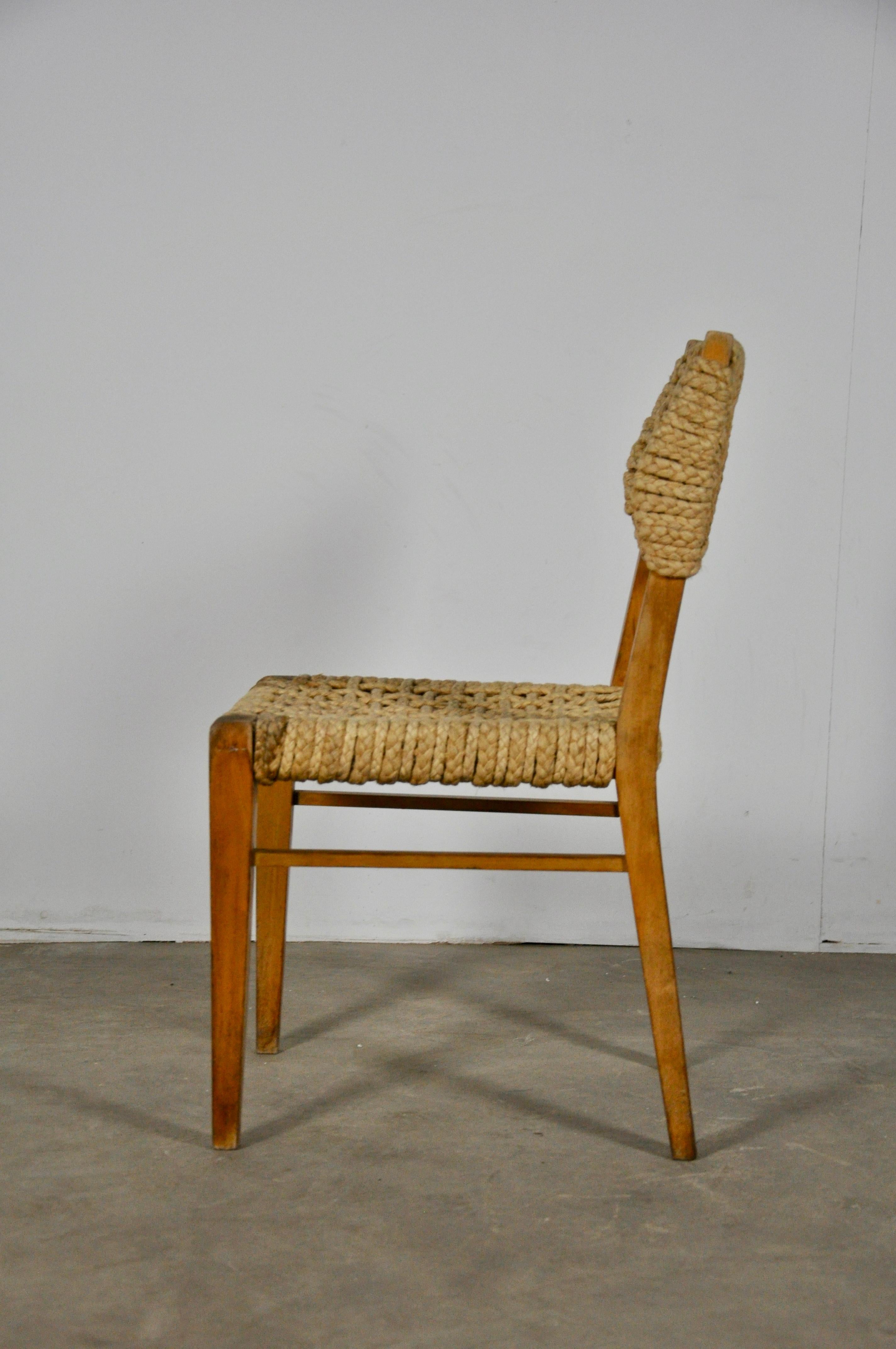 Chair by Adrien Audoux & Frida Minet for Vibo Vesoul, 1950s In Good Condition In Lasne, BE
