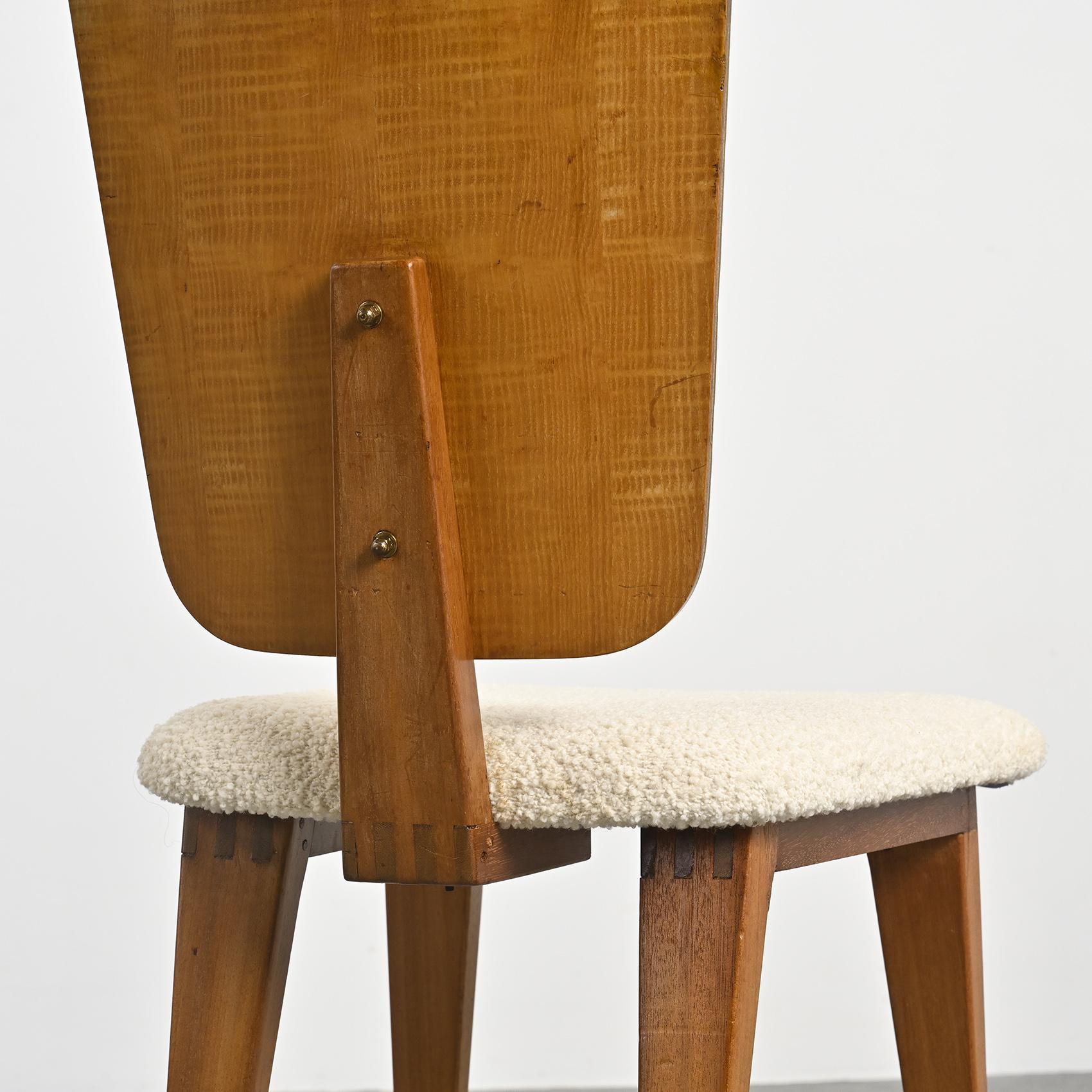 Legno Sedia di André Sornay, Lione, Francia in vendita