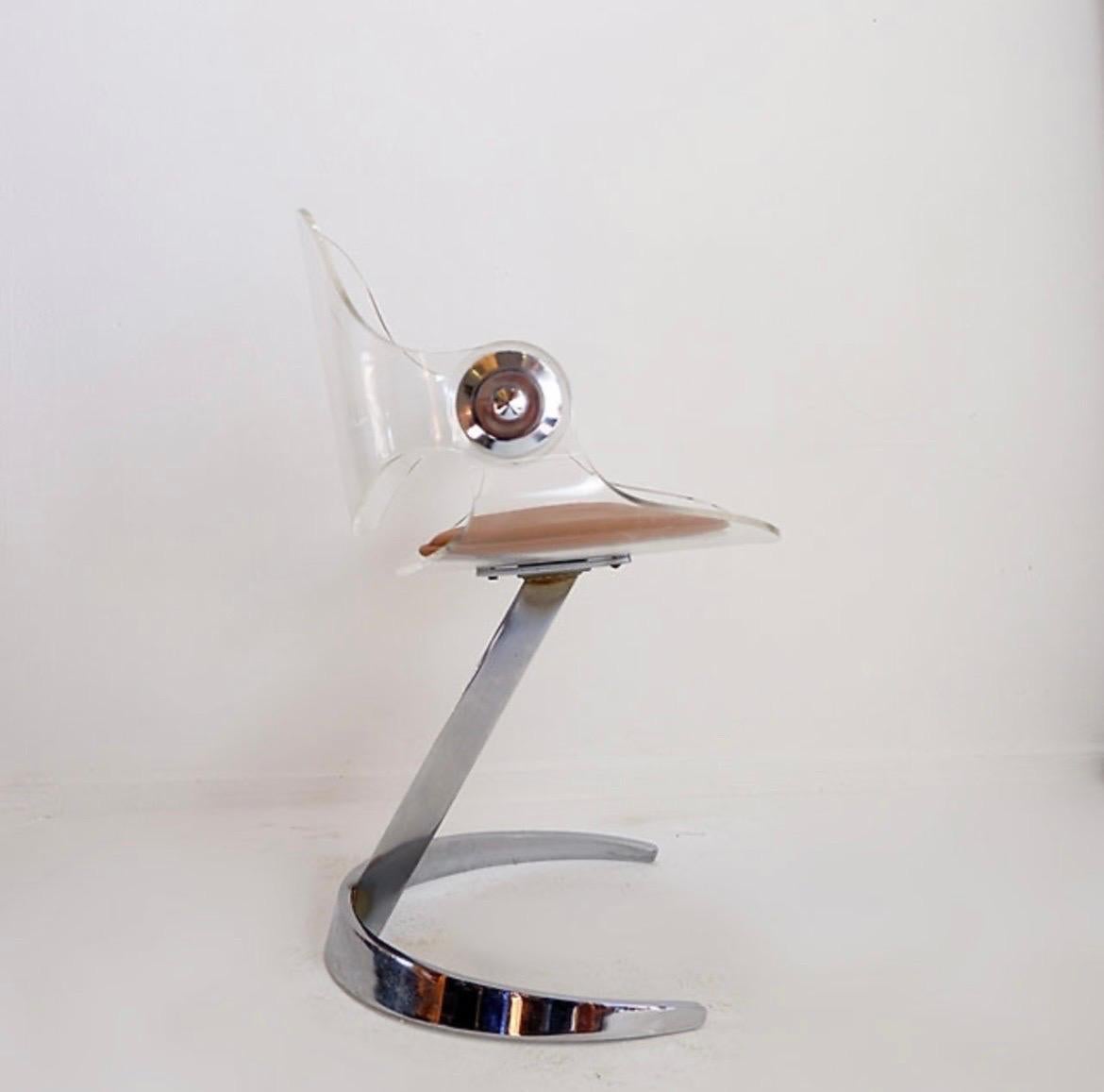 Metal Chair by Boris Tabacoff for MMM, 1970s