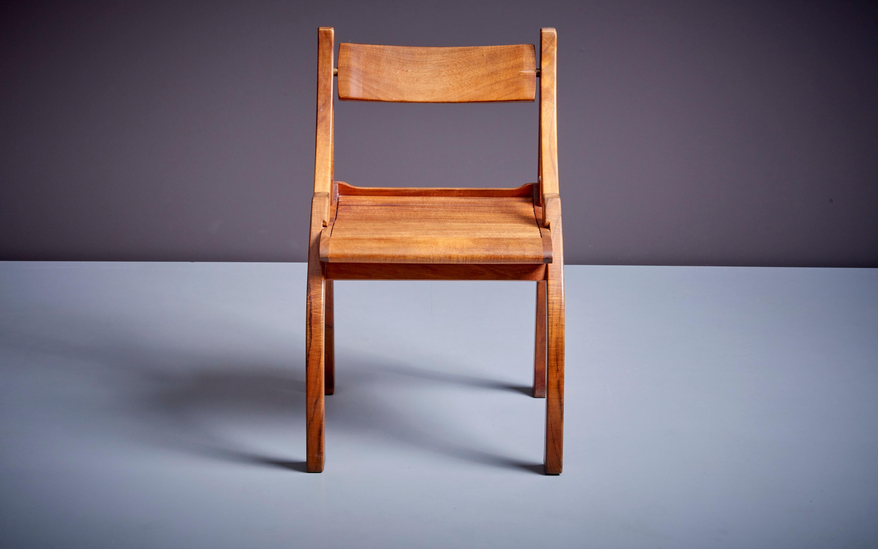 Chair by Bruce Erdman in Koa Wood, 1984 In Good Condition For Sale In Berlin, DE