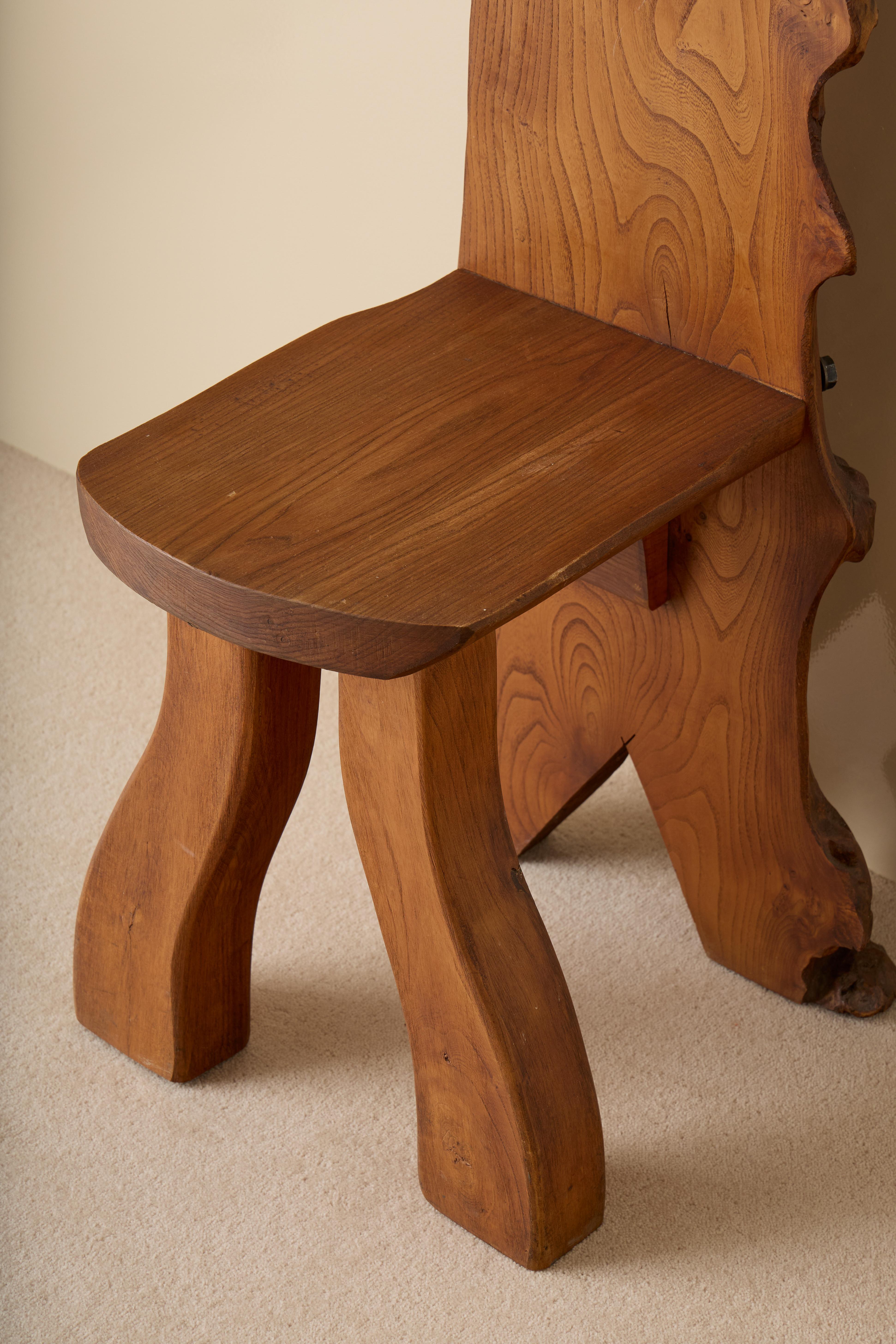 Elm Chair by C. A. Beijbom, 1970s For Sale