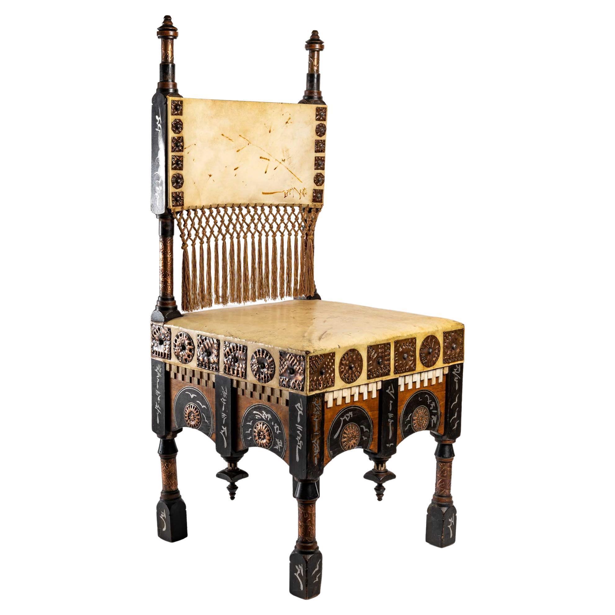 Chair by Carlo Bugatti in the Style Art Nouveau 5