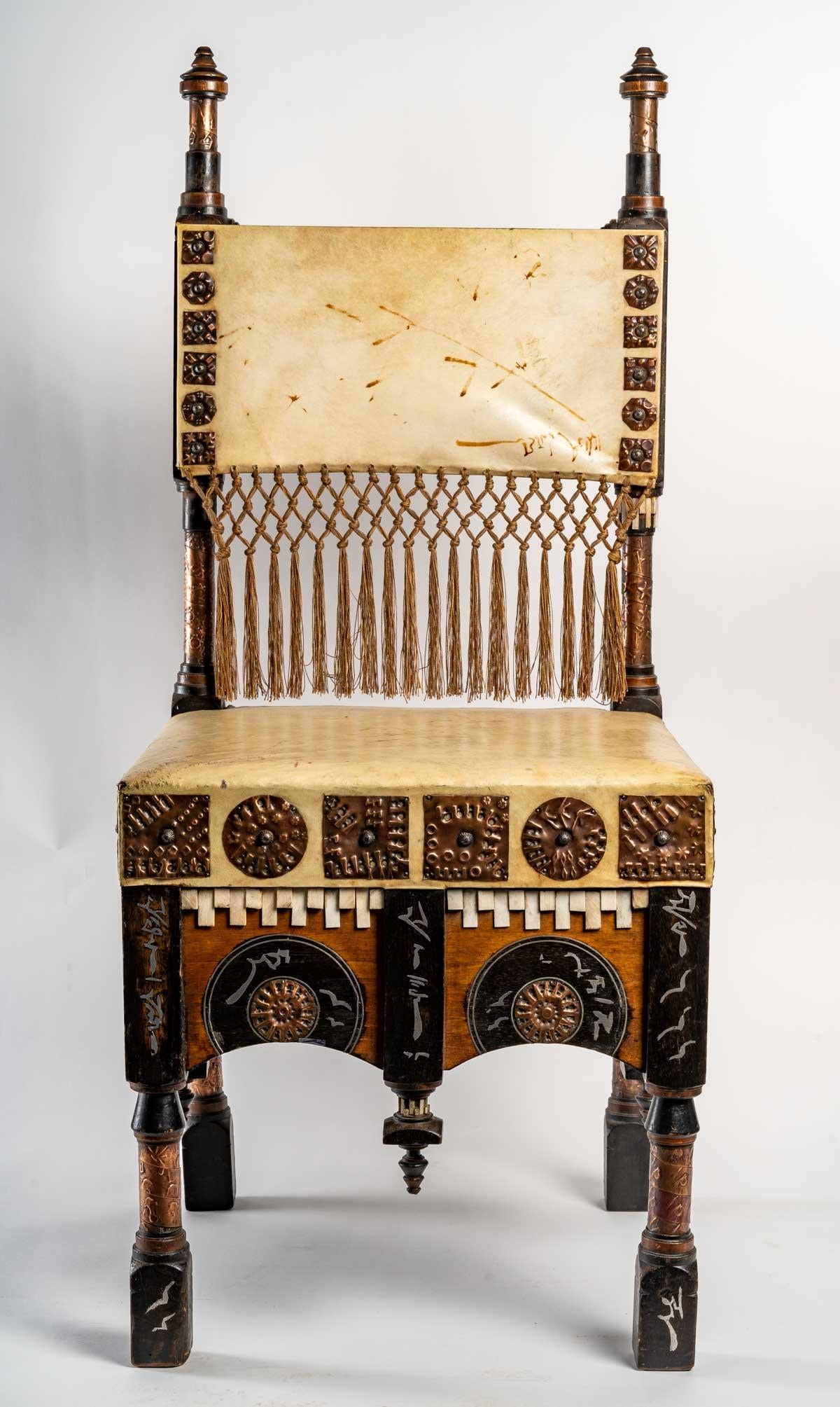 Chair by Carlo Bugatti in the Style Art Nouveau 3