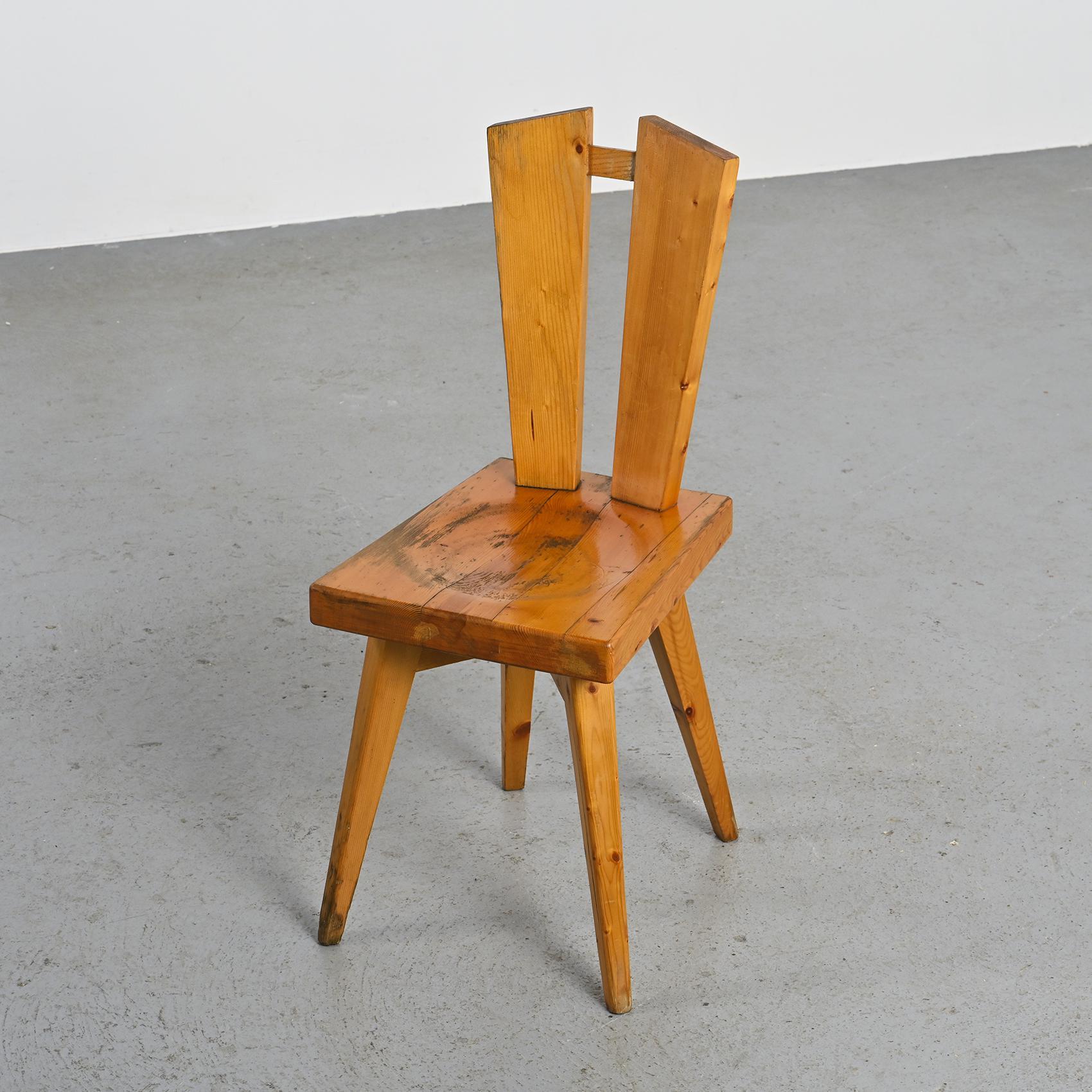 Mid-Century Modern Chair by Christian Durupt, Meribel 1960