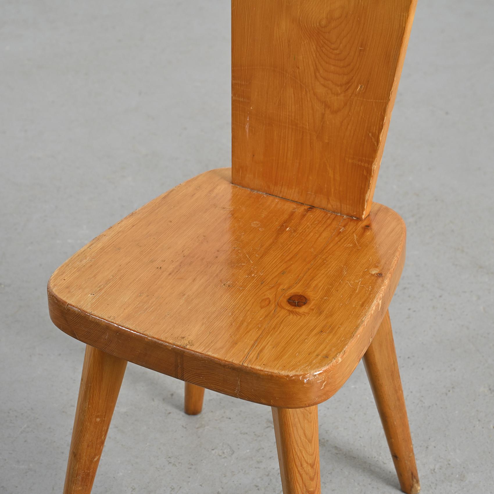 Chair by Christian Durupt, Meribel 1960 In Good Condition In VILLEURBANNE, FR