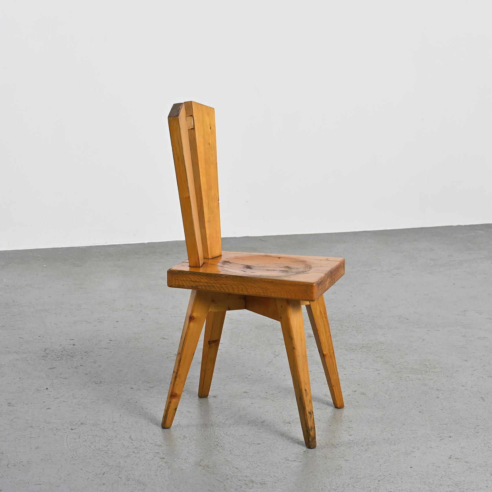Chair by Christian Durupt, Meribel 1960 In Fair Condition In VILLEURBANNE, FR