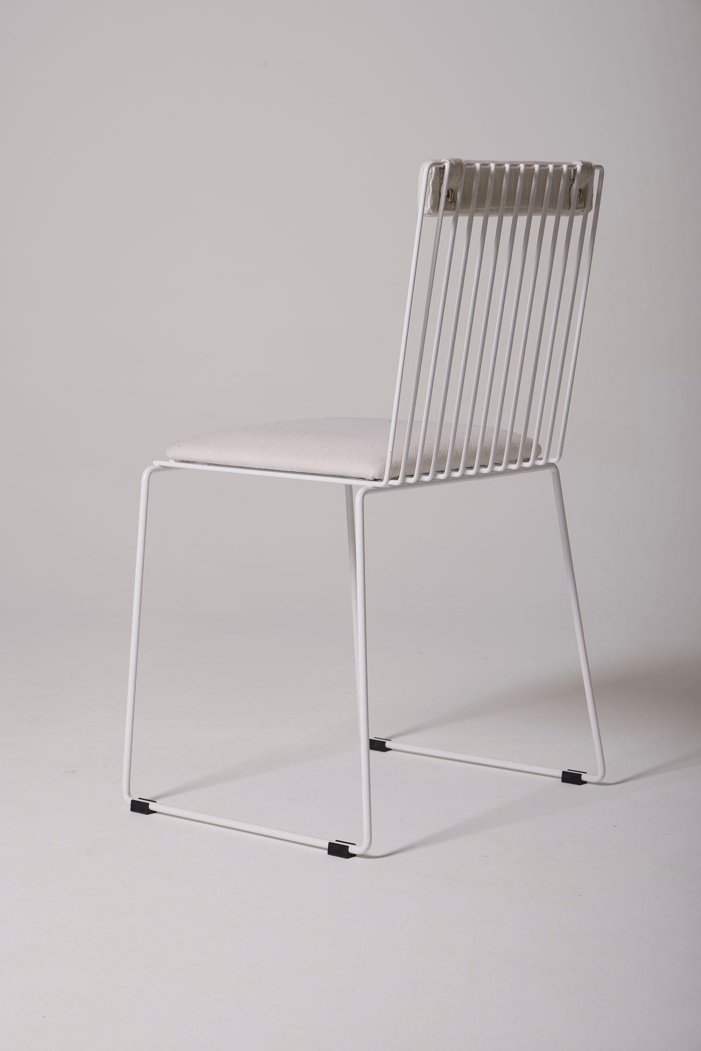 Metal Chair by François Arnal  For Sale