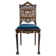 Chaise de Gabriel Viardot, dans le style Asian Style, 19e siècle.