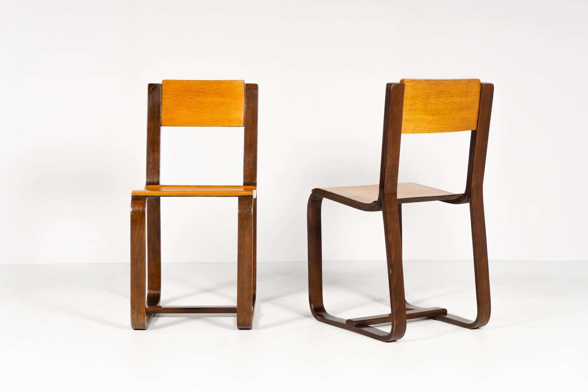 Stained Chair by Giuseppe Pagano Pogatschnig,  1938 For Sale