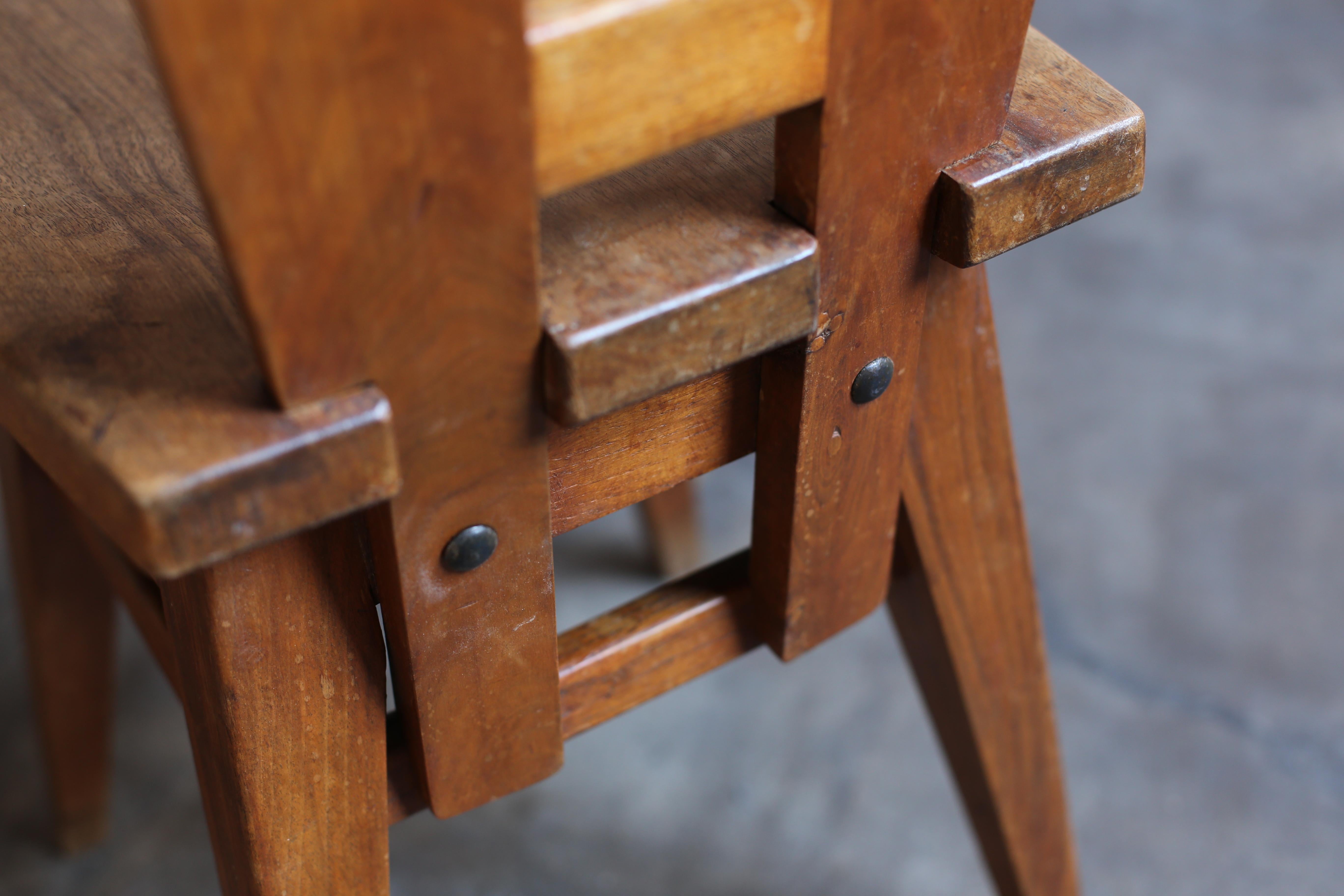 Woodwork Chair by Henry Jacques Le Même