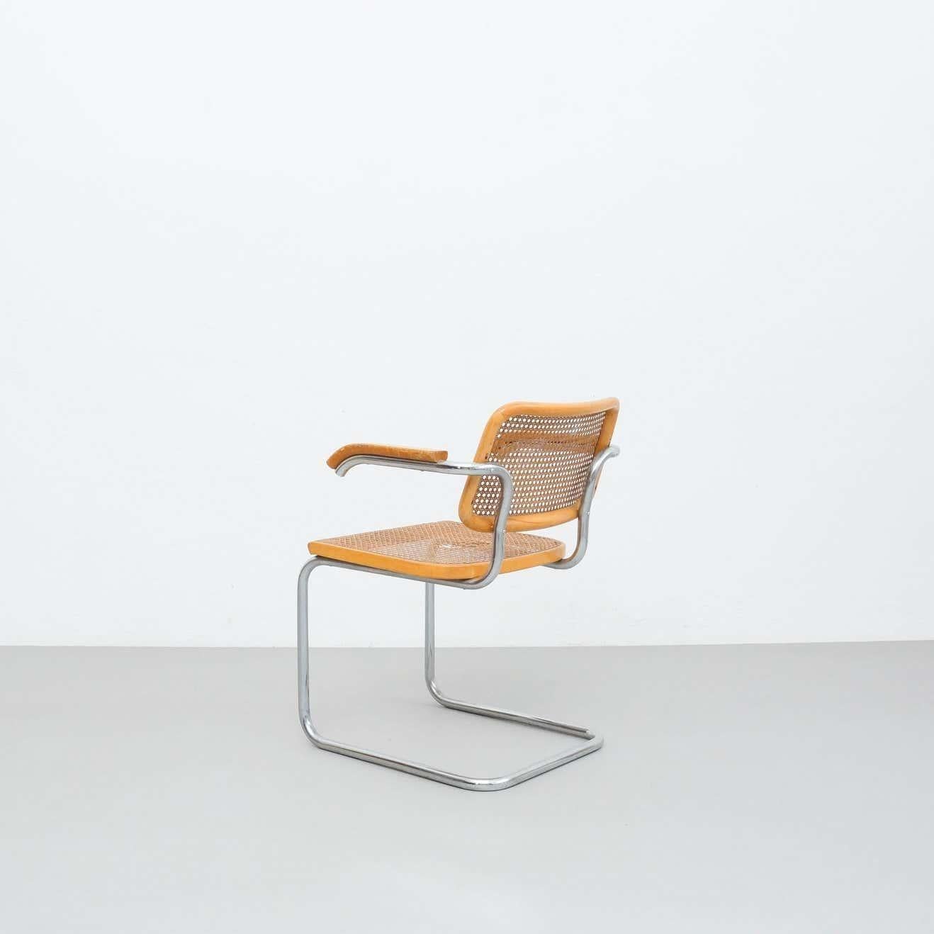 Stuhl von Marcel Breuer für Gavina, um 1960 (Stahl) im Angebot